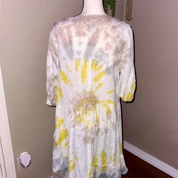 Women’s S Belle France Tie-Dye Boho Tunic (Excellent Condition, Gently Used) - Picture 3 of 7
